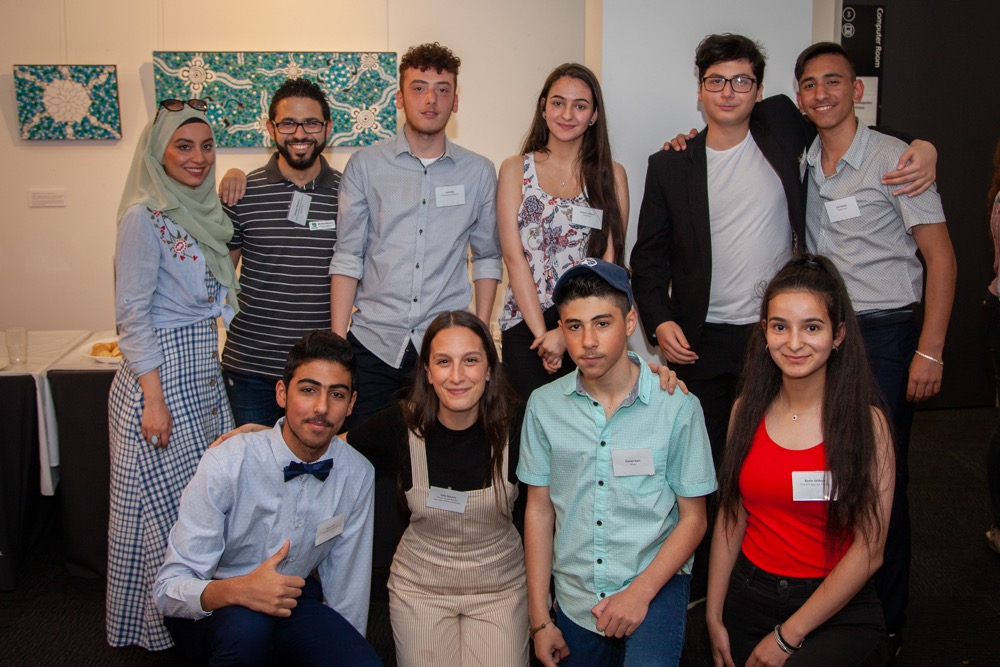 Group of young people at an event